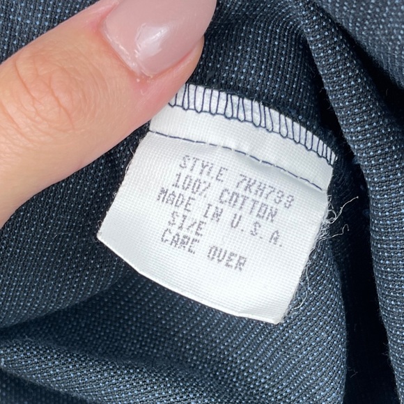 VINTAGE Blue Cord Button-Up Vest - Picture 7 of 7